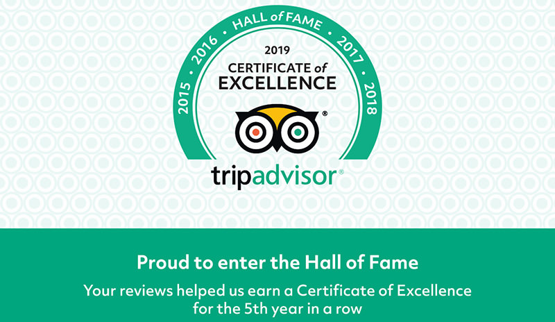 Fresh Water Resort, Pahalgam awarded TripAdvisor 2019 Certificate of Excellence and Hall of Fame